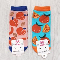 3771 Дамски чорапи за маратонки Плодове, 36-41 номер, снимка 3 - Дамски чорапи - 41202326