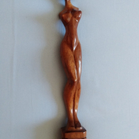 Дървена пластика "Женско тяло", снимка 2 - Други ценни предмети - 44827402