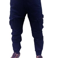 Мъжки карго панталон - тъмно син, снимка 1 - Панталони - 42013366