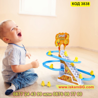Детска играчка патета катерещи се по стълба - КОД 3838, снимка 1 - Музикални играчки - 44682404