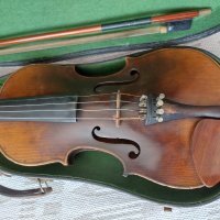 Стара немска цигулка, 1843 година, снимка 2 - Антикварни и старинни предмети - 42384892
