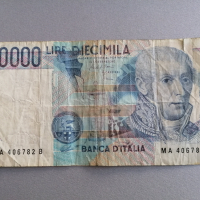 Банкнота - Италия - 10 000 лири | 1984г., снимка 1 - Нумизматика и бонистика - 36242867
