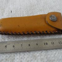 Кожено калъфче джобно ножче, снимка 8 - Антикварни и старинни предмети - 42433158