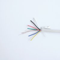 Екраниран кабел шестжилен за аларми бял 6x0,24mm2, снимка 1 - Друга електроника - 42567733