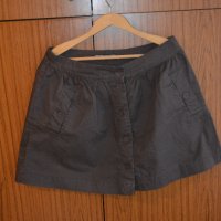 Памучна тъмно кафява пола - Kenvelo, снимка 1 - Поли - 41674122