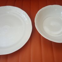 Две големи порцеланови чинии, различни от един сервиз, снимка 7 - Чинии - 42107189