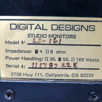 DIGITAL DESIGNS LS-161 STUDIO MONITORS, снимка 10 - Тонколони - 41892397