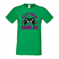 Мъжка тениска Keep Calm And Game On, снимка 5 - Тениски - 36193298