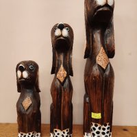 дървени статуетки кучета, снимка 4 - Декорация за дома - 42612139
