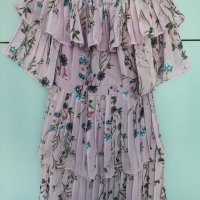 Прекрасна лилава рокля тип солей, снимка 2 - Рокли - 41340037