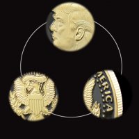 Монета Доналд Тръмп, снимка 5 - Нумизматика и бонистика - 39343065
