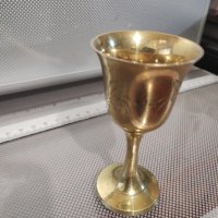 бронзова чаша бокал 9,5см., снимка 7 - Други ценни предмети - 41972373