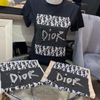 2 цвята дамски тениски Dior, снимка 2 - Тениски - 39867076