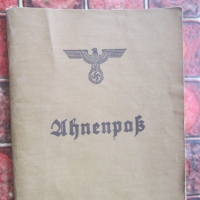 Немски стар документ паспорт на предците 3 Райх 2, снимка 2 - Колекции - 36098464