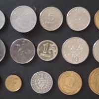 Екзотични монети, 15 различни, снимка 1 - Нумизматика и бонистика - 39118002