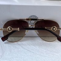 Versace VE2236 мъжки слънчеви очила авиатор унисекс дамски, снимка 11 - Слънчеви и диоптрични очила - 41968539