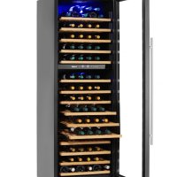 Охладител за вино - 2 зони, 160 бутилки, от 5 до 22˚C, снимка 1 - Хладилни витрини и фризери - 41437298