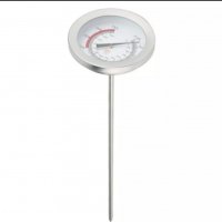 Термометър  шиш,   40 см 0- 300 градуса  за фритюрник, месо  камина, фурна, пещ и други , снимка 2 - Други инструменти - 39946767