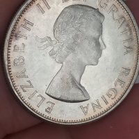 50 цента 1964 г Канада сребро

, снимка 1 - Нумизматика и бонистика - 41736875