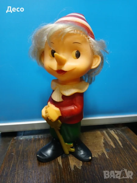 Стара руска гумена играчка Пинокио., снимка 1