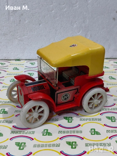 Стара съветска ламаринена играчка с батерии , снимка 1