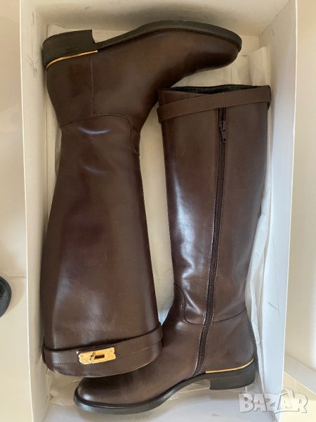 Ботуши естествена кожа в кафяво, снимка 1