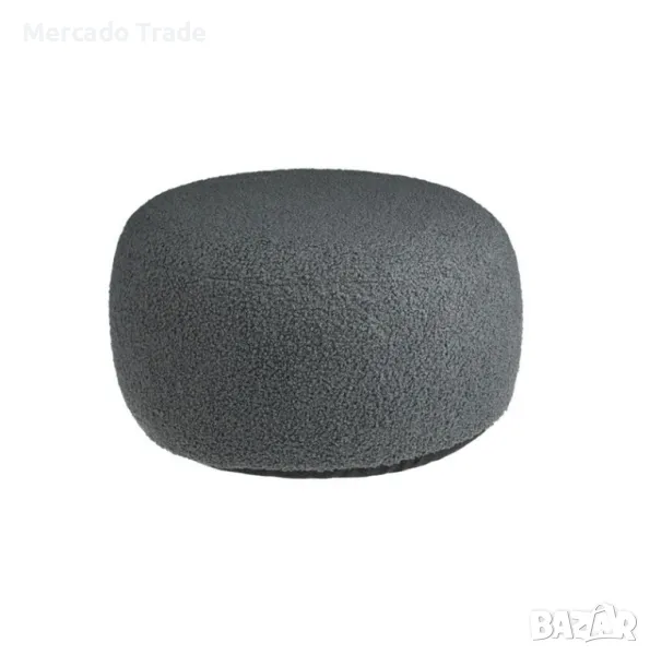 Надуваем пуф Mercado Trade, Табуретка, С калъф, Сив, снимка 1