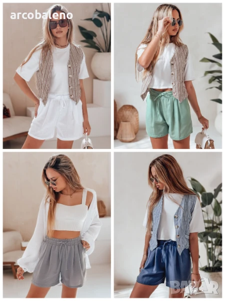 Дамски къси панталони RELAX TIME, 4цвята , снимка 1