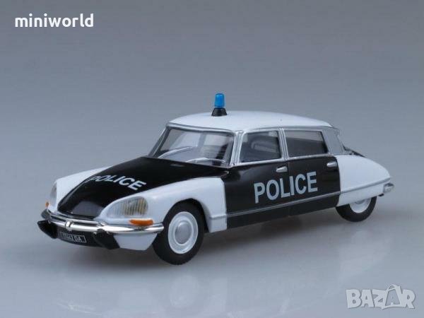 Citroen DS21 France police 1962 - мащаб 1:43 на DeAgostini моделът е нов в блистер, снимка 1