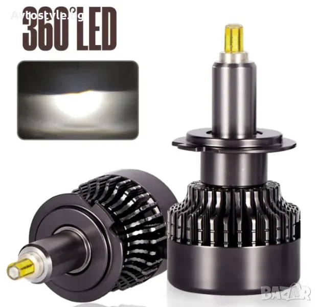 Лед крушки – Turbo Led H4 Canbus 360° ВИСОК клас CANBUS,Мощни /80W, снимка 1