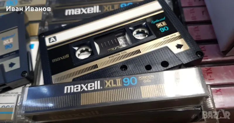 MAXELL XLII Epitaxial черен/златен аудиокасети, снимка 1