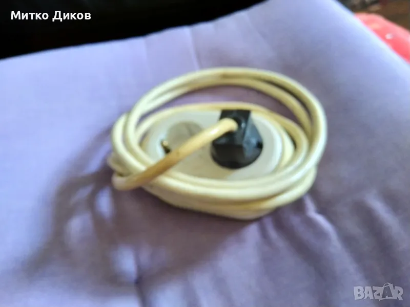 Разклонител с кабел, Бял двойка, снимка 1