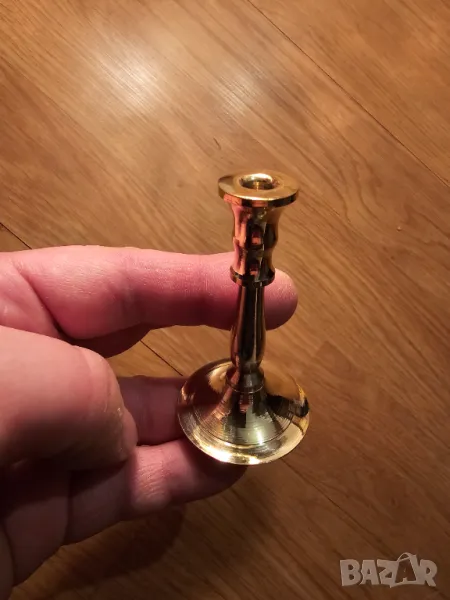 Свещник за ритуални свещи с подарък, свещник за църковни свещи, малък свещник от бронз религия, снимка 1