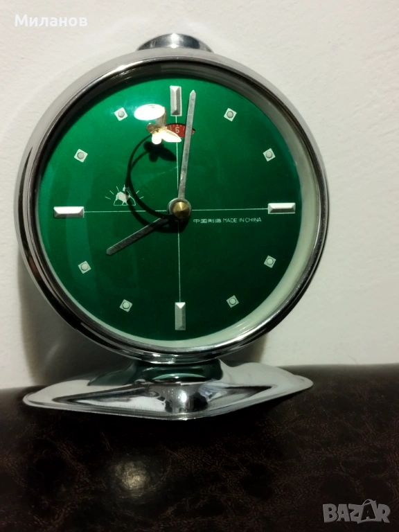 Стар анимиран будилник, настолен часовник, снимка 1