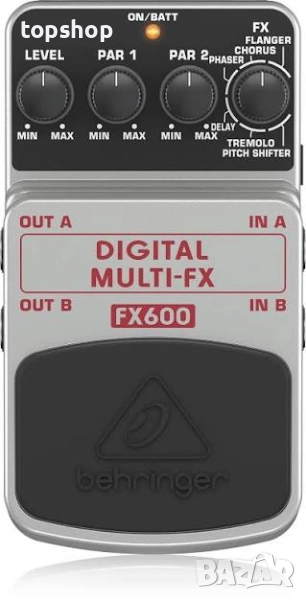 Нов Цифров стерео многофункционален педал Behringer FX600  ..., снимка 1