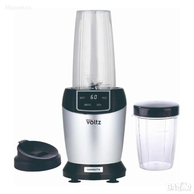 Мощен нутри блендер Oliver Voltz, 1200W с LED дисплей и 2 кани за смути (1000ml/800ml), снимка 1