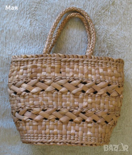 Чанта (кошница) от камъшит, снимка 1
