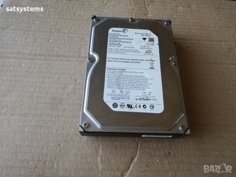 Хард диск Seagate Barracuda ST3400620AS 400GB SATA 3.0Gb/s, снимка 1