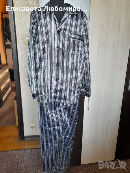 Мъжка пижама- сатен, снимка 1