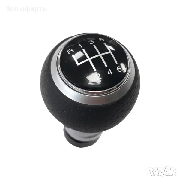 Топка за скоростен лост съвместима с Audi A3 (98-08)  A4 (02-08) - със 6 скорости - перфорирана кожа, снимка 1