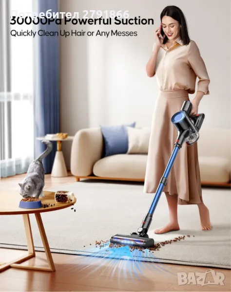 Безжичната прахосмукачка Powerffy N10 400W/30Kpa , снимка 1