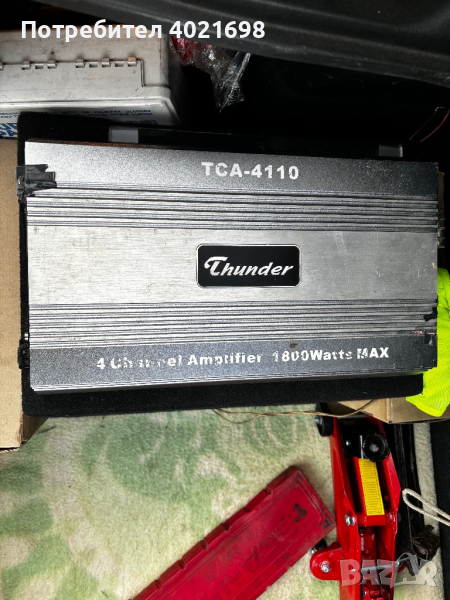 Усилвател thunder TCA 4110+Бас каса MAC 12ка , снимка 1