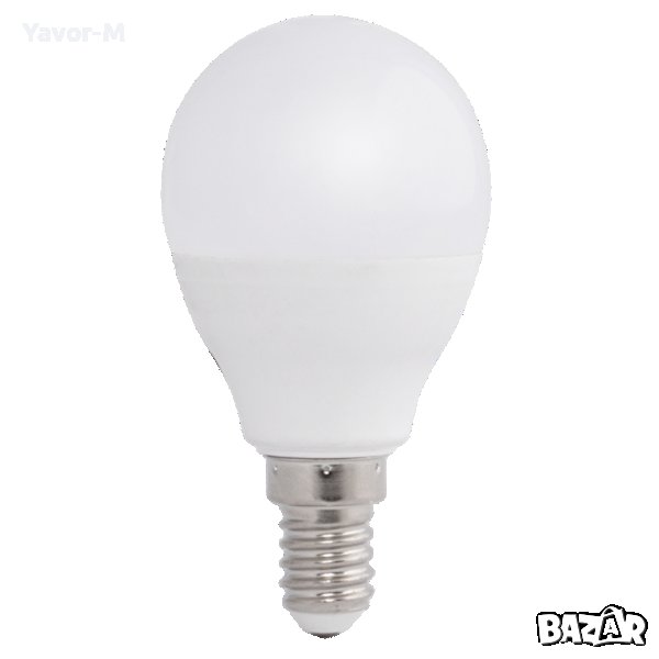 LED Лампа, Топка 7W, E14, 4000K, 220-240V AC, Неутрална светлина, Ultralux - LBL71440, снимка 1