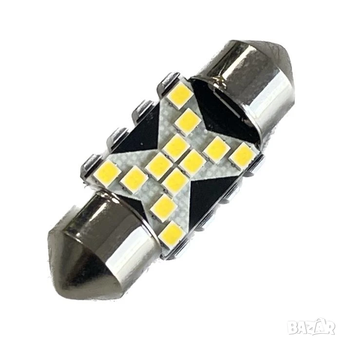 LED крушки софитни 31mm 12-24V 2 броя, снимка 1