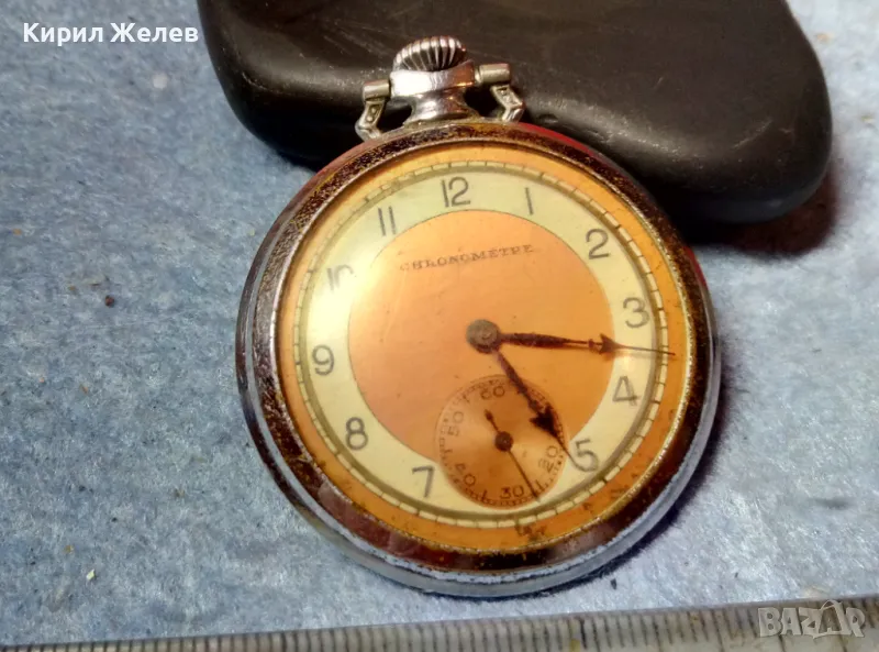 CHRONOMETRE Стар РЯДЪК КОЛЕКЦИОНЕРСКИ ДЖОБЕН ЧАСОВНИК 48679, снимка 1