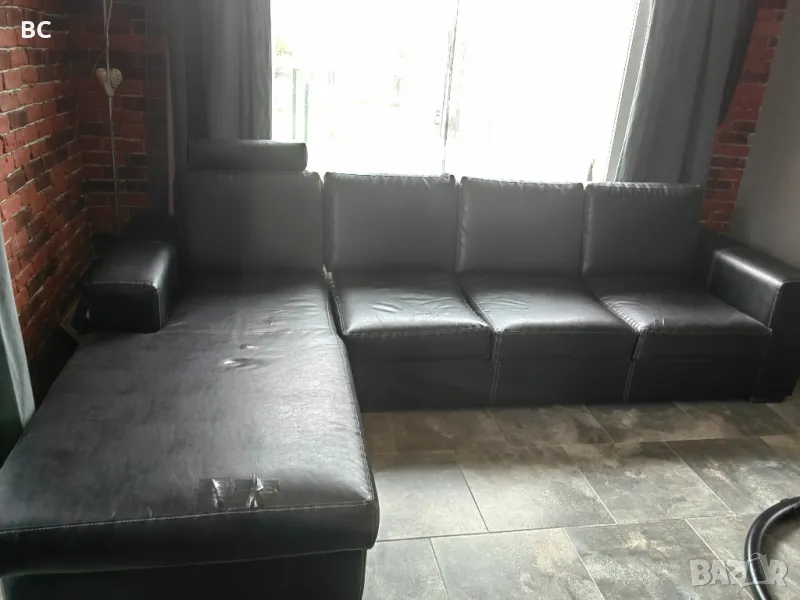 Голям ъглов диван 303х185 см , снимка 1