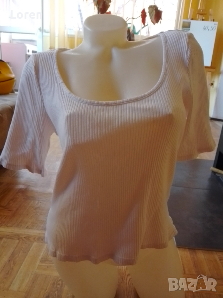 Дамска блузка рипс 💯 процента памук, снимка 1