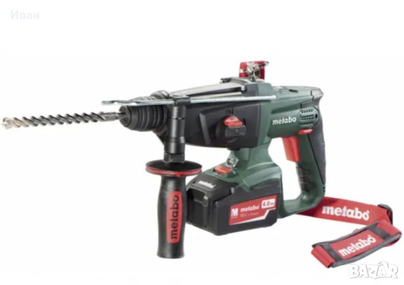 Нови с 3 г. гаранция!!! Акумулаторен перфоратор METABO KHA 18 LTX, 24mm, 2X4.0AH (600210500), снимка 1