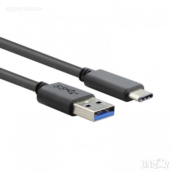 Кабел USB3.1 към Micro USB Type C 1m Черeн VCom SS001308 Cable USB/Micro USB Type C, снимка 1