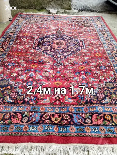 Ръчно тъкан вълнен килим.Ирански.Топ качество за ценители., снимка 1